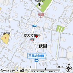 神奈川県茅ヶ崎市萩園1688周辺の地図