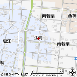 愛知県一宮市島村江向周辺の地図