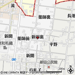 愛知県一宮市浅井町前野新田裏周辺の地図