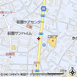 神奈川県茅ヶ崎市萩園1310周辺の地図