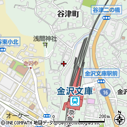 神奈川県横浜市金沢区谷津町402周辺の地図