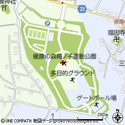 高島市健康の森梅ノ子運動公園周辺の地図