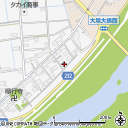 岐阜県大垣市平町25周辺の地図