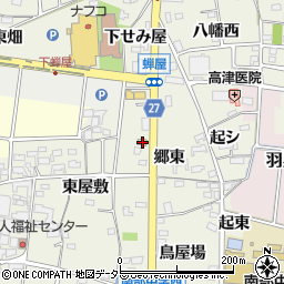 愛知県犬山市羽黒新田郷東83周辺の地図