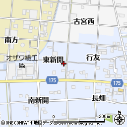 愛知県一宮市大毛東新開39周辺の地図