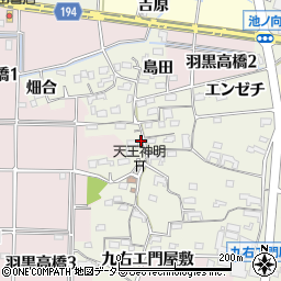 愛知県犬山市羽黒高橋郷57周辺の地図