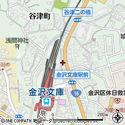 神奈川県横浜市金沢区谷津町332周辺の地図