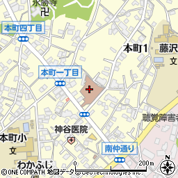 藤沢市藤沢公民館周辺の地図