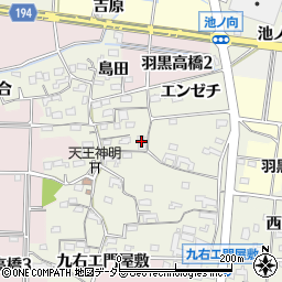 愛知県犬山市羽黒高橋郷69周辺の地図