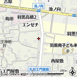 愛知県犬山市羽黒高橋郷92-1周辺の地図