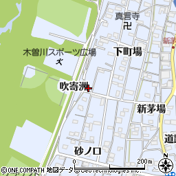 愛知県一宮市木曽川町里小牧下町場4周辺の地図