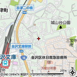 神奈川県横浜市金沢区谷津町40周辺の地図