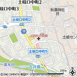 上田町公民館周辺の地図