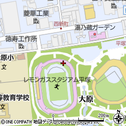 神奈川県平塚市大原周辺の地図