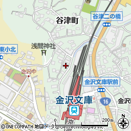 神奈川県横浜市金沢区谷津町403周辺の地図