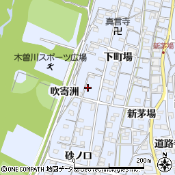 愛知県一宮市木曽川町里小牧下町場129周辺の地図