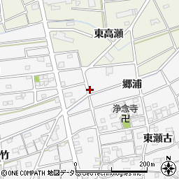 愛知県江南市松竹町郷浦周辺の地図