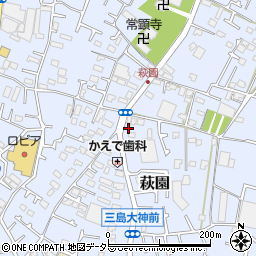 神奈川県茅ヶ崎市萩園1665周辺の地図