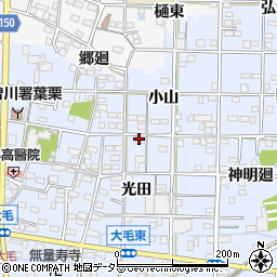 愛知県一宮市大毛光田18周辺の地図
