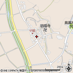京都府綾部市中筋町野周辺の地図