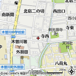 愛知県一宮市木曽川町黒田北宿二の切221周辺の地図