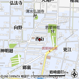 愛知県一宮市島村西山周辺の地図