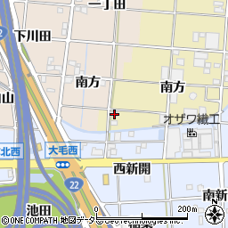 愛知県一宮市光明寺南方41周辺の地図