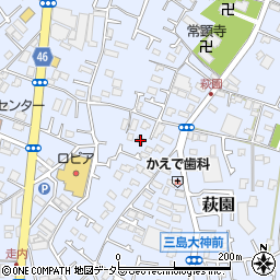 神奈川県茅ヶ崎市萩園1420周辺の地図