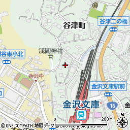 神奈川県横浜市金沢区谷津町411周辺の地図