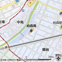 愛知県丹羽郡扶桑町柏森中島293周辺の地図