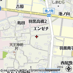 愛知県犬山市羽黒高橋郷84周辺の地図