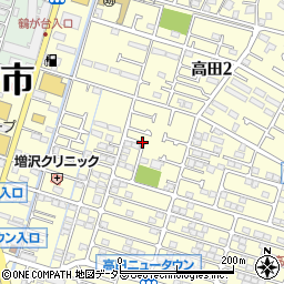 神奈川県茅ヶ崎市高田周辺の地図
