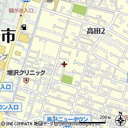 神奈川県茅ヶ崎市高田周辺の地図