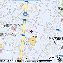 神奈川県茅ヶ崎市萩園1267周辺の地図
