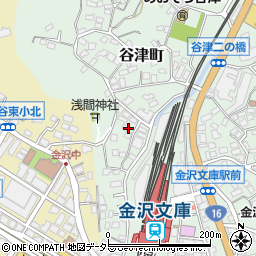 神奈川県横浜市金沢区谷津町410周辺の地図