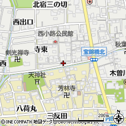 愛知県一宮市木曽川町黒田錦里2-1周辺の地図