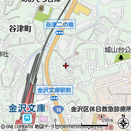 神奈川県横浜市金沢区谷津町166周辺の地図