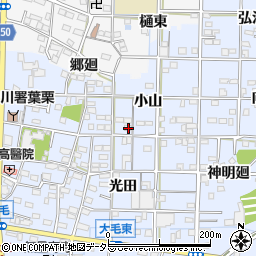 愛知県一宮市大毛小山40周辺の地図