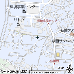 神奈川県茅ヶ崎市萩園1109周辺の地図