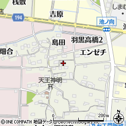 愛知県犬山市羽黒高橋郷64周辺の地図