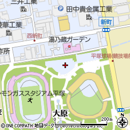 平塚市総合公園北駐車場周辺の地図