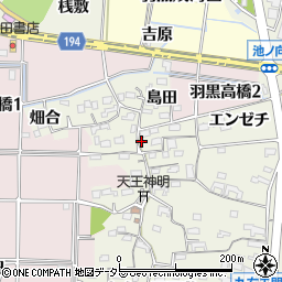 愛知県犬山市羽黒高橋郷59周辺の地図