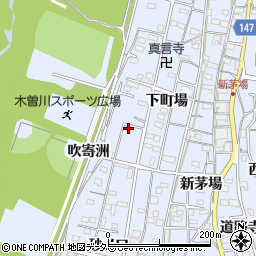 愛知県一宮市木曽川町里小牧下町場123周辺の地図