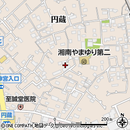 神奈川県茅ヶ崎市円蔵周辺の地図