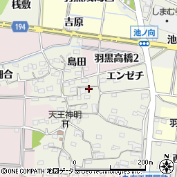 愛知県犬山市羽黒高橋郷73周辺の地図