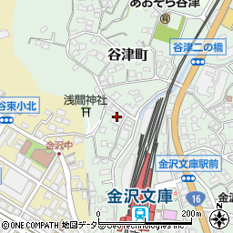 神奈川県横浜市金沢区谷津町409周辺の地図