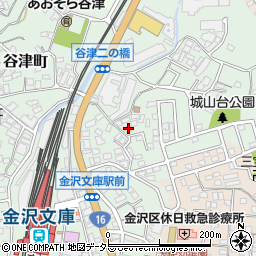 神奈川県横浜市金沢区谷津町38周辺の地図