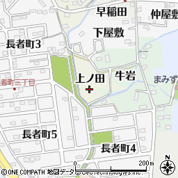 愛知県犬山市上ノ田周辺の地図