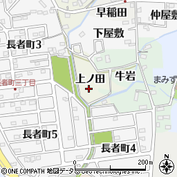 愛知県犬山市上ノ田周辺の地図