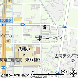 鮫川東公園周辺の地図